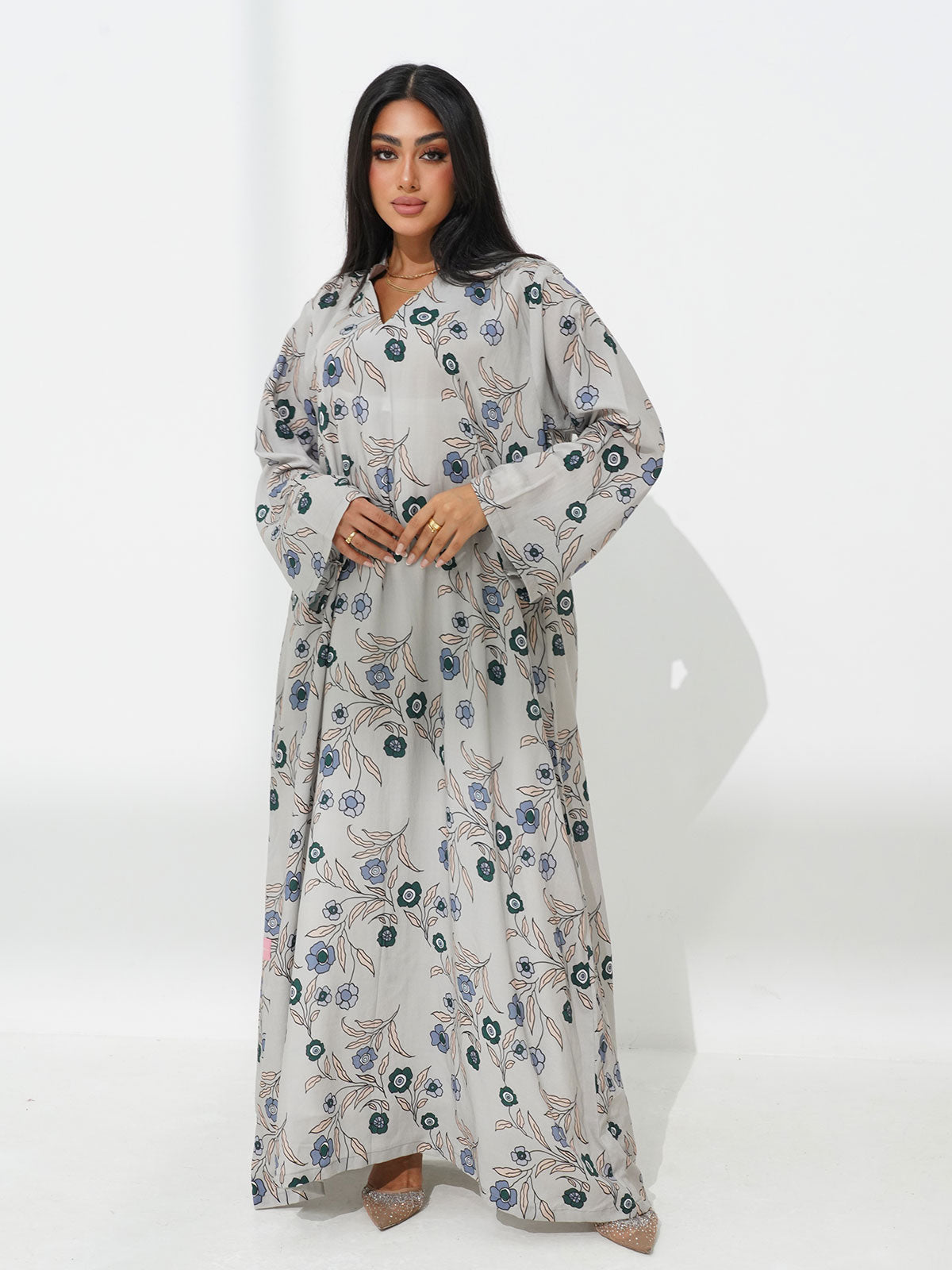 Floral Light Grey